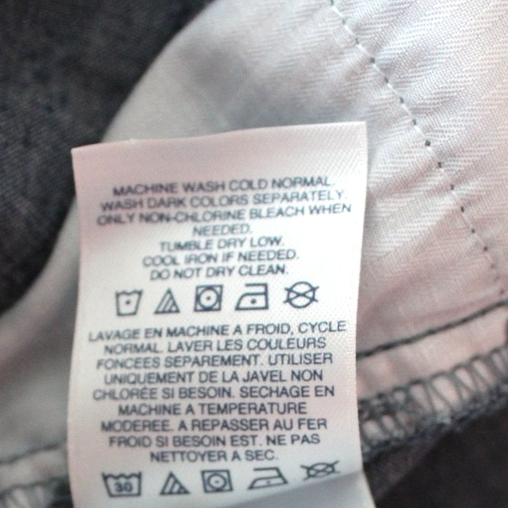 LAND'S END Blue Woven 100% Cotton Bermuda Walking Shorts Size 10 NEW - Picture 4 of 7